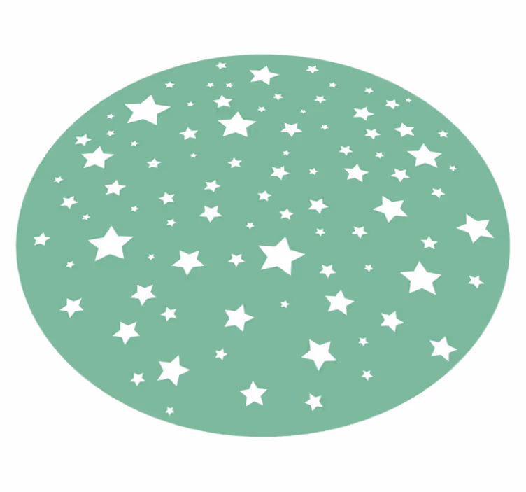 Vinyl tapijt sterren sterren speelcirkel - TenStickers