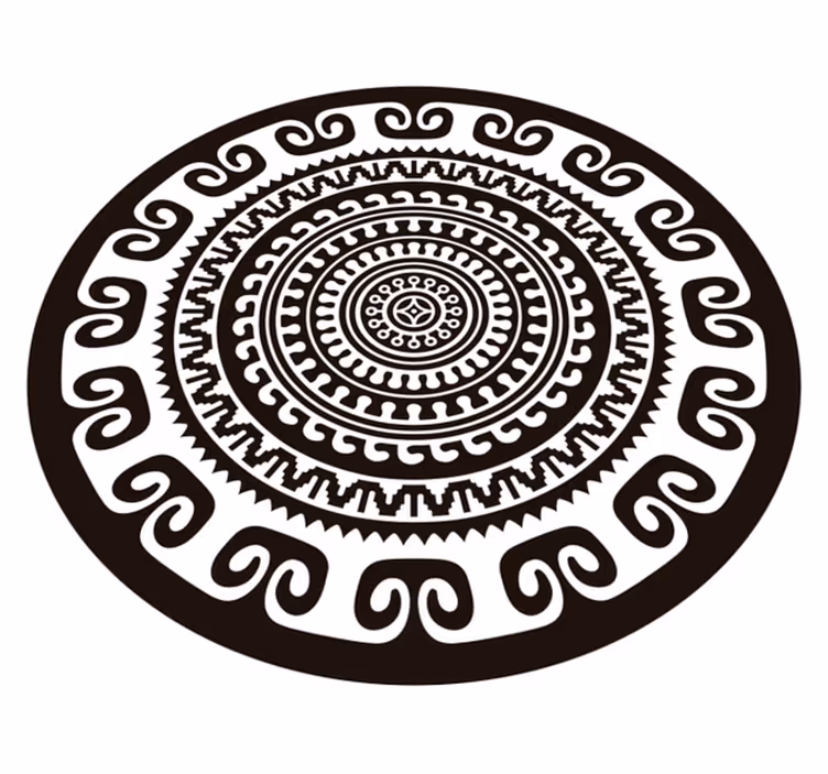 Vinyl tapijt mandala cirkel - TenStickers