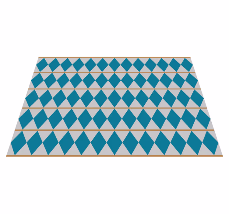 Geometrische tegelinspiratie vinyl tapijt tegels - TenStickers