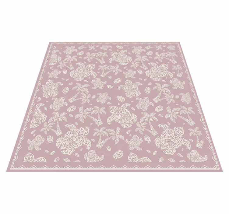 Paisley-mandala vinyl tapijt mandala - TenStickers