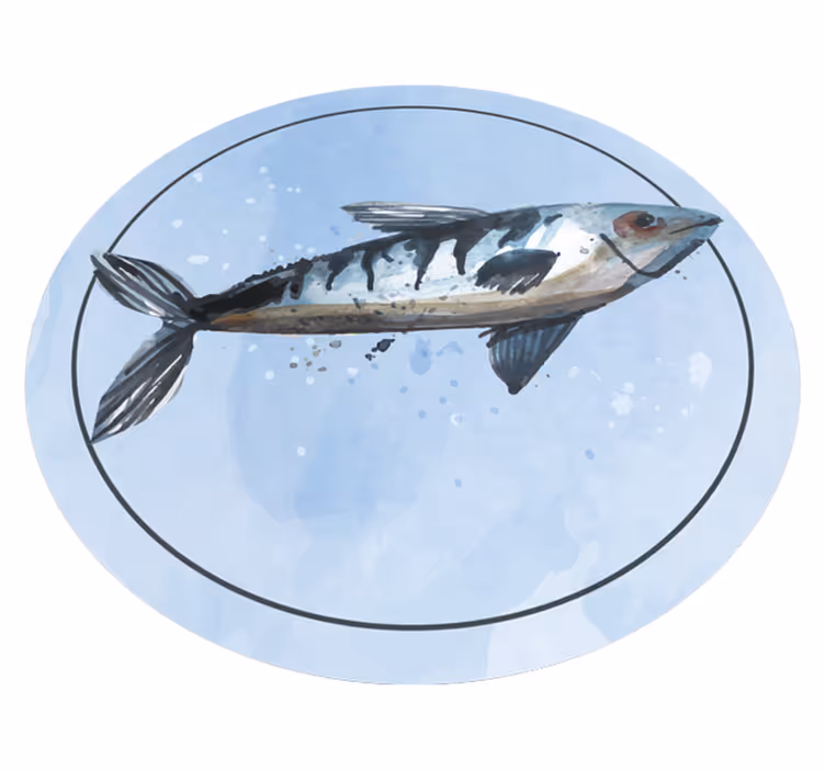 Aquatische verkenning dieren vinyl tapijt - TenStickers