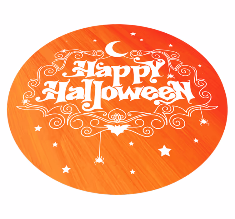 Vinyl tapijt halloween feestelijke cirkel - TenStickers