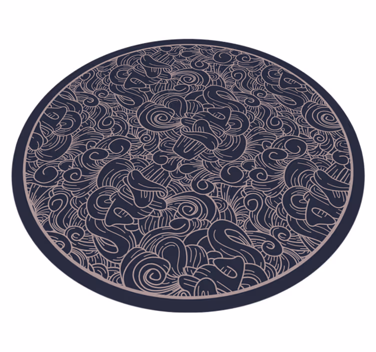 Vinyl tapijt mandala draaipatroon - TenStickers