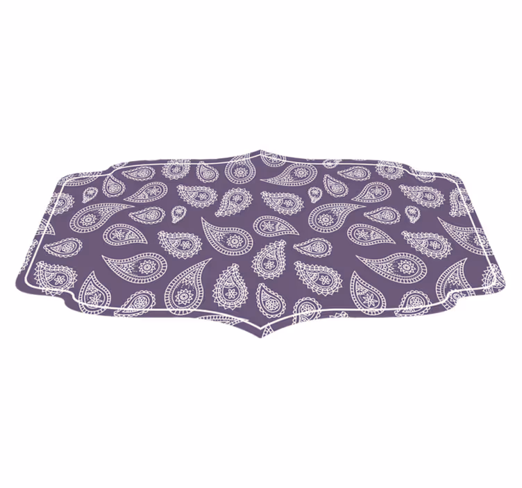 Paisley-mandalamotief vinyl tapijt mandala - TenStickers