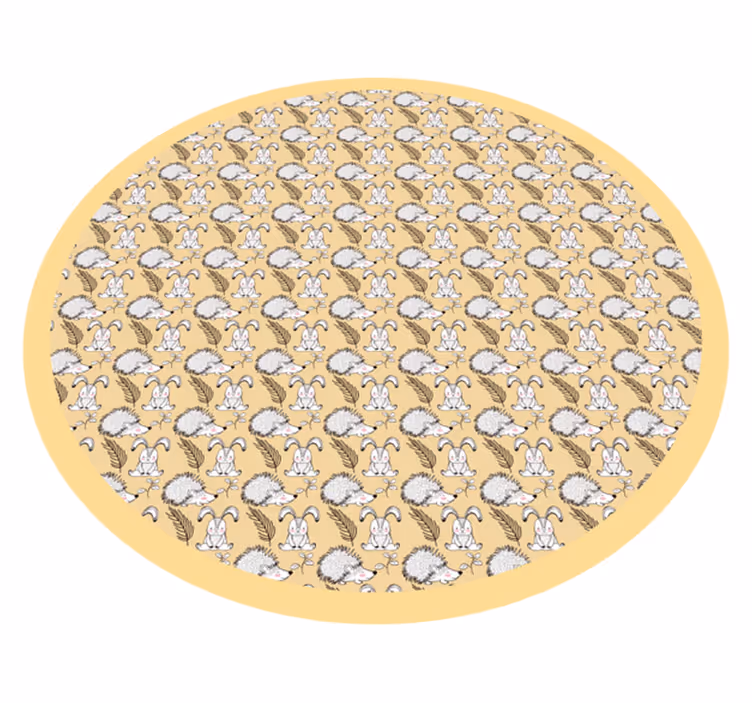 Egel illustratie vinyl tapijt baby - TenStickers