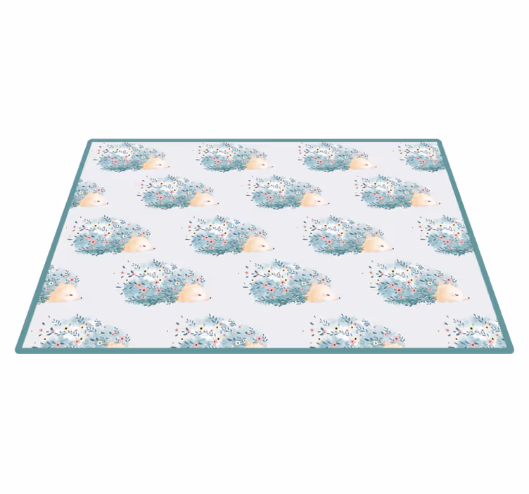 Egel bloempatronen vinyl tapijt baby - TenStickers