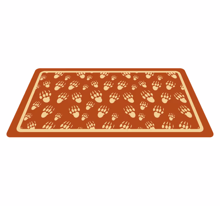 Pootpatroon ontwerp vinyl vloerkleed dierenprint - TenStickers