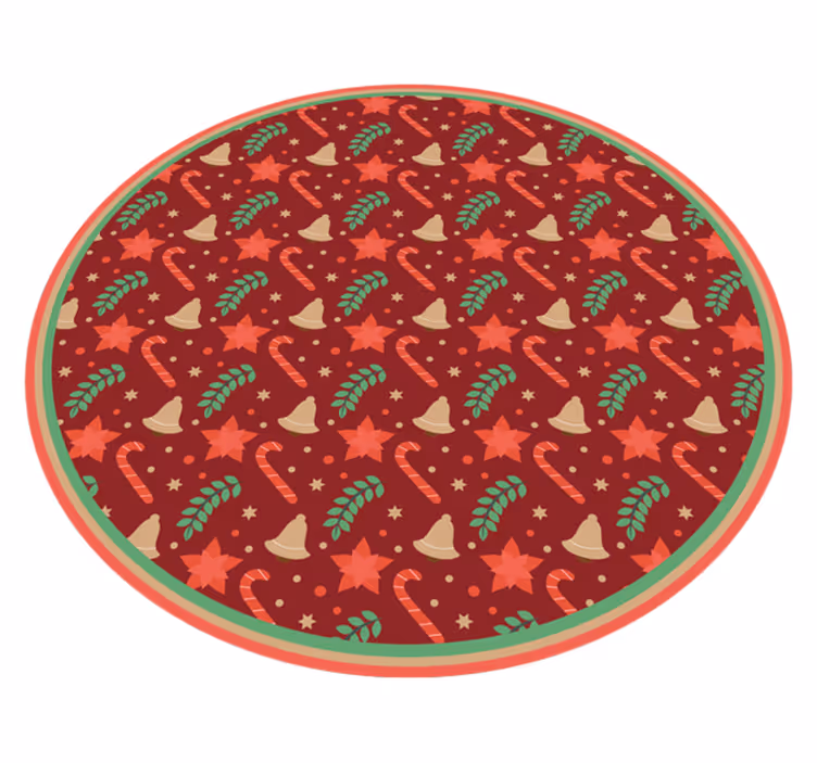 Vinyl tapijt kerst symbolen - TenStickers