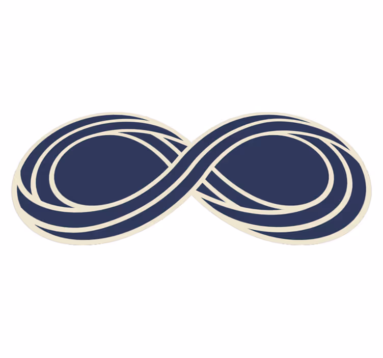 Oneindig luspatroon vinyl tapijt geometrisch - TenStickers