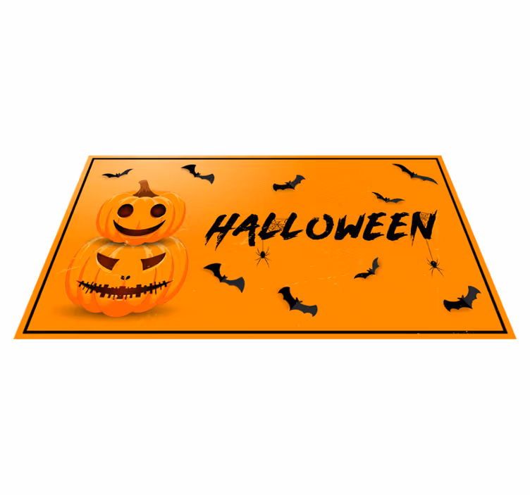 Halloweenviering vinyl tapijt Halloween - TenStickers