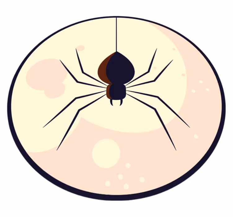 Spin illustratie vinyl tapijt Halloween - TenStickers