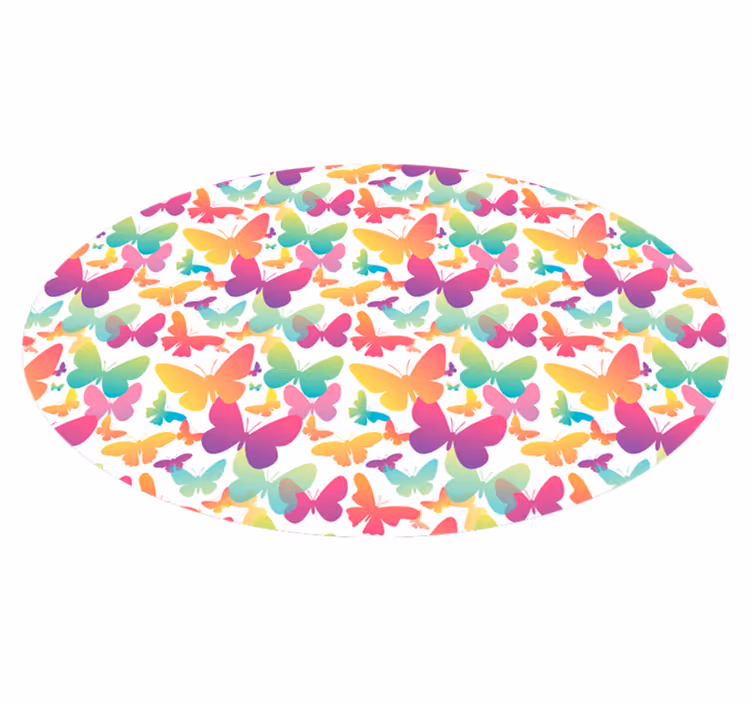 Vlinder reeks dieren vinyl tapijt - TenStickers
