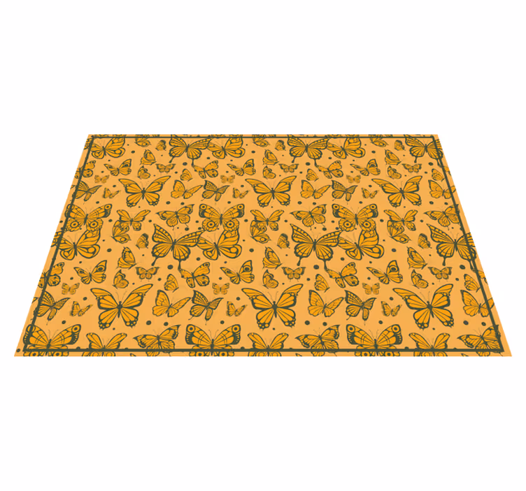 Vlinder genot dieren vinyl tapijt - TenStickers