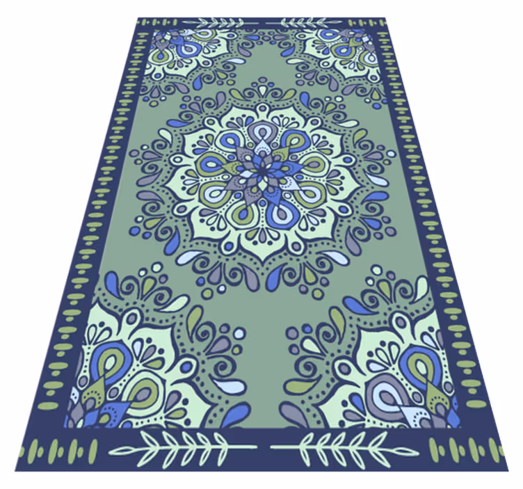 Vinyl tapijt mandala mandala motief middelpunt - TenStickers