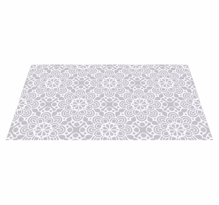 Vinyl tapijt mandala met mandala geïnspireerd patroon - TenStickers