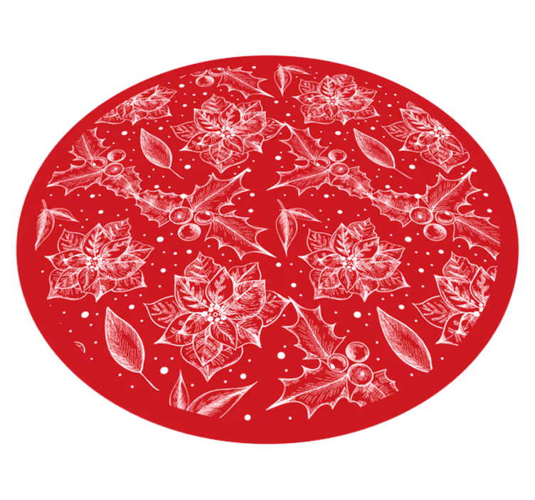 Seizoensgebonden kerststermotief vinyl tapijt kerstmis - TenStickers