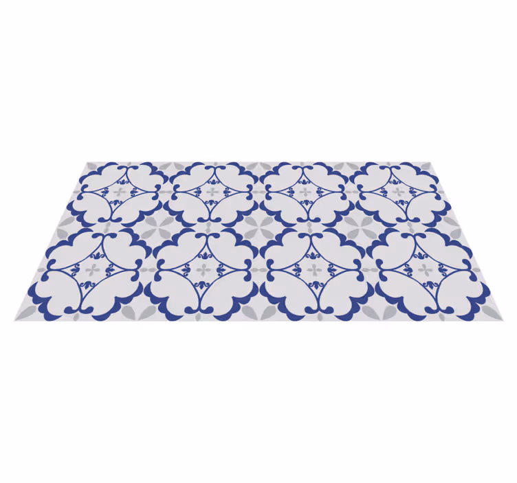 Sierlijk symmetrisch patroon vinyl tapijt tegels - TenStickers