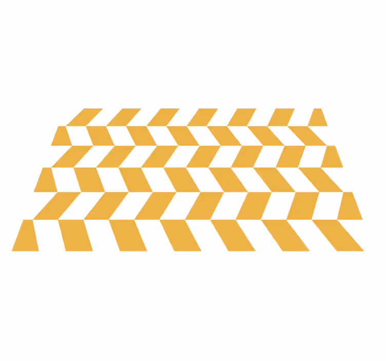 Geometrische visgraat vinyl tapijt strepen - TenStickers