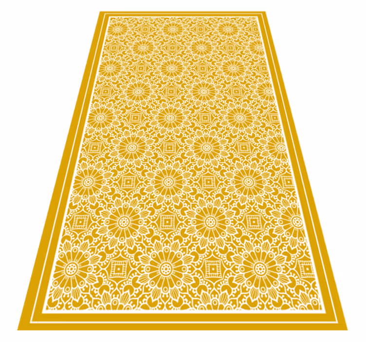 Mandala geïnspireerd patroon vinyl tapijt keuken - TenStickers