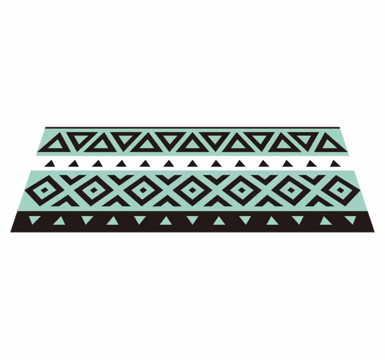 Geometrisch spelpad vinyl tapijt spel - TenStickers
