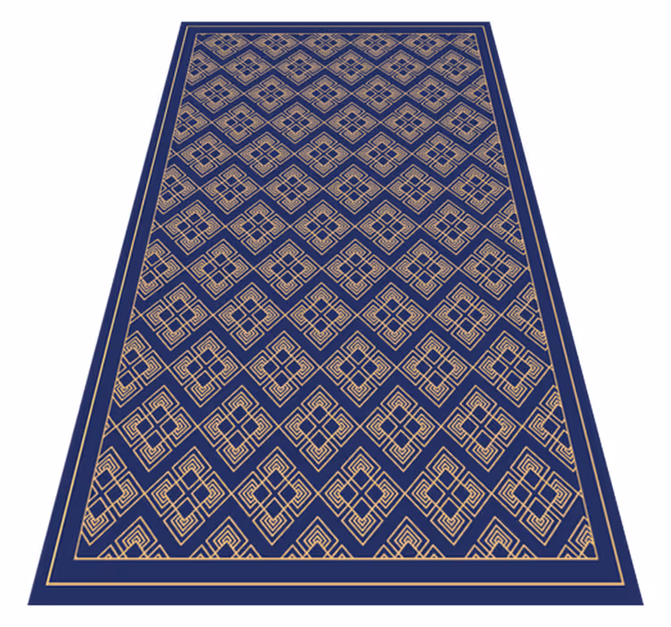 Geometrische mandala vinyl tapijt mandala - TenStickers