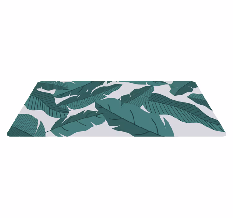 Botanisch bladontwerp vinyl tapijt bloemen en planten - TenStickers