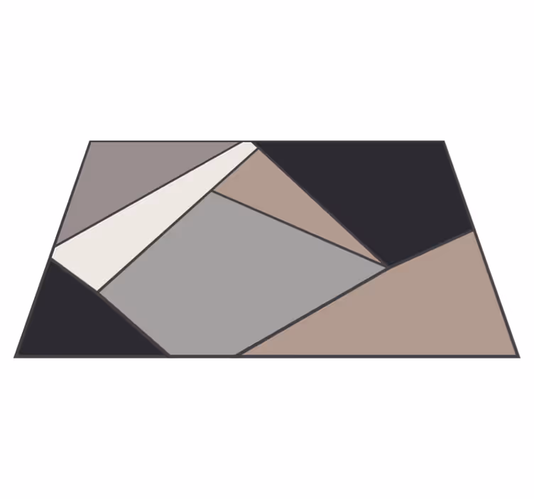 Geometrische figuren vinyl vinyl tapijt geometrisch - TenStickers