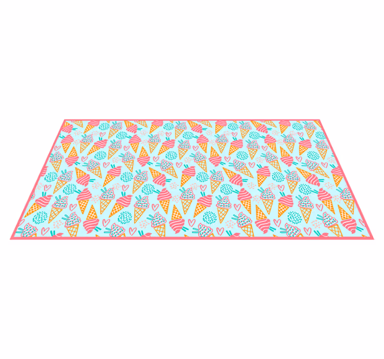 Ijs plezier vinyl tapijt kind - TenStickers