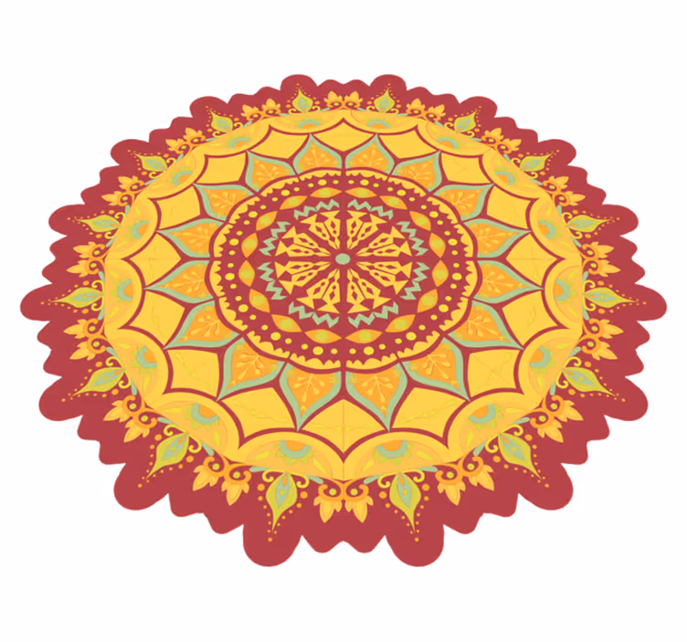 Vinyl tapijt mandala vloerkunst mandala - TenStickers