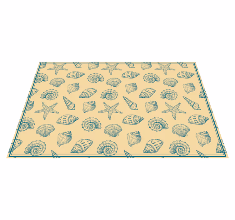 Schelpenmotief dieren vinyl tapijt - TenStickers