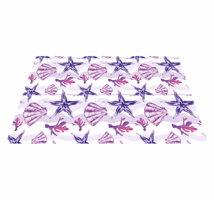 Mariene motieven dieren vinyl tapijt - TenStickers