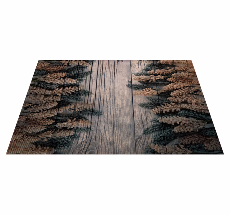 Houten textuurcontrast vinyl tapijt houtstructuur - TenStickers