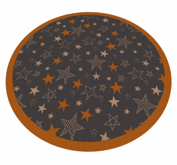 Hemelse motieven vinyl tapijt sterren - TenStickers