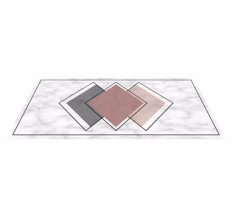Marmeren vinyl tapijt geometrisch marmer - TenStickers