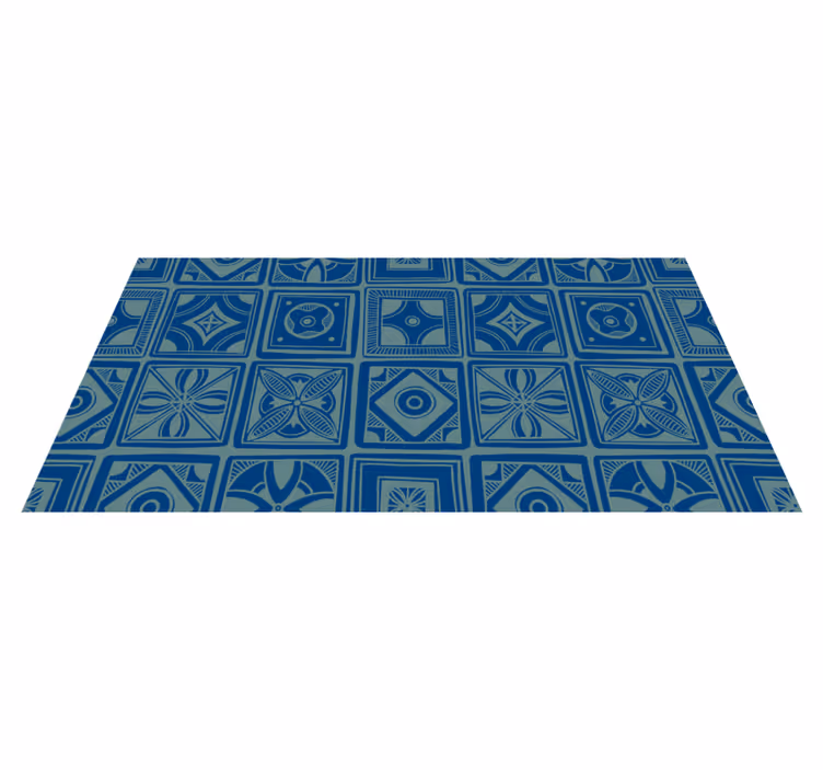 Decoratieve geometrische vinyl tapijt tegels - TenStickers