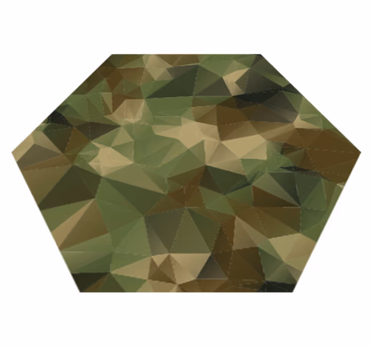 Geometrische patroon zeshoek vinyl tapijt geometrisch - TenStickers