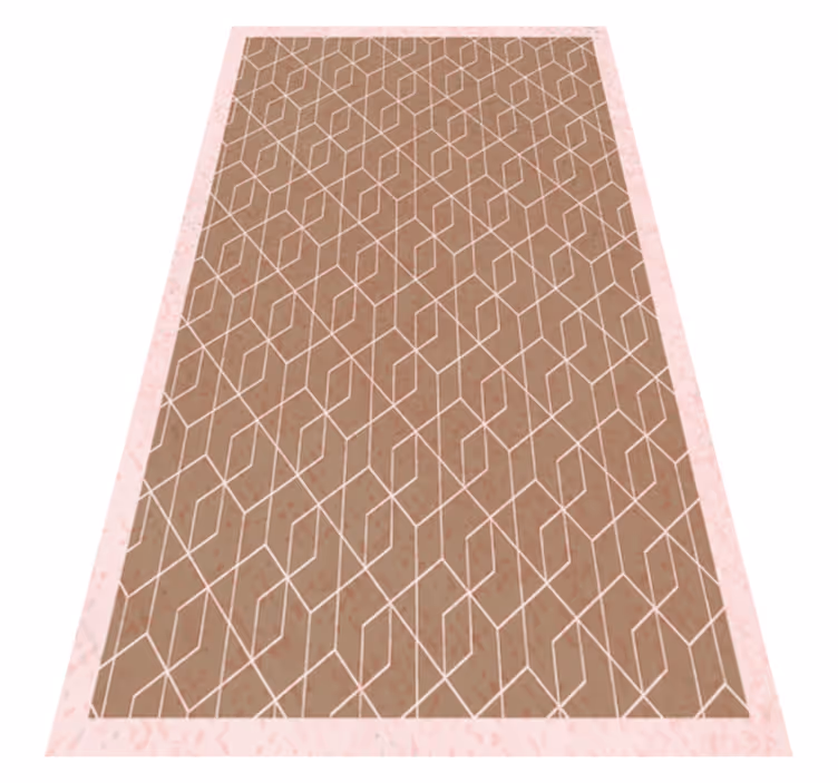 Geometrische eenvoud vinyl tapijt geometrisch - TenStickers