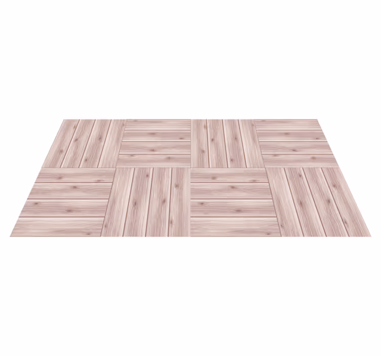 Simulatie van houten planken vinyl tapijt houtstructuur - TenStickers
