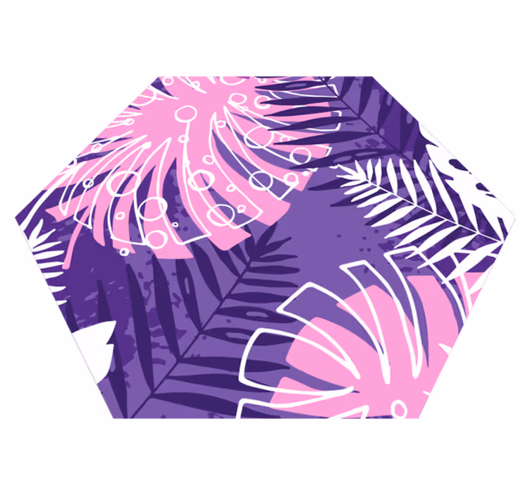 Botanische verklaring vinyl tapijt bloemen en planten - TenStickers