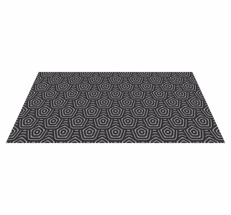 Concentrische diamanten vinyl tapijt geometrisch - TenStickers