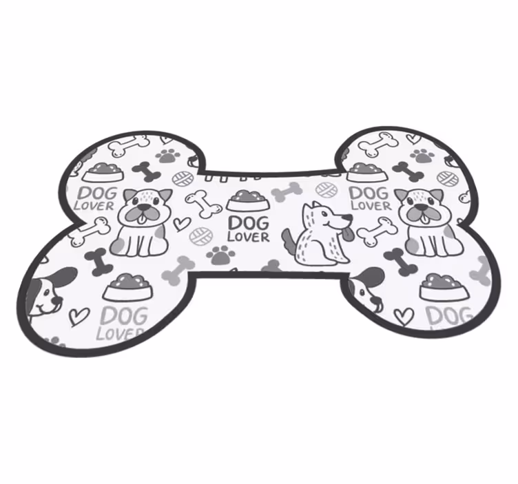 Speelsheid van puppy's dieren vinyl tapijt - TenStickers