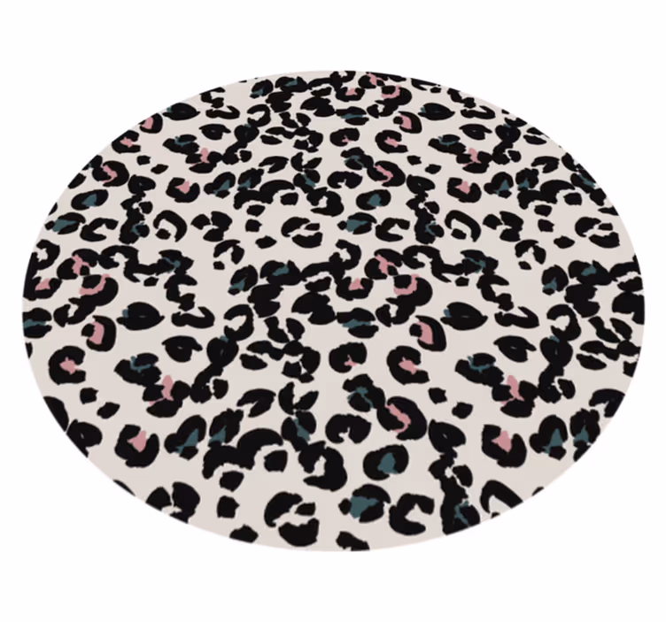 Luipaardvlekkenpatroon vinyl vloerkleed dierenprint - TenStickers