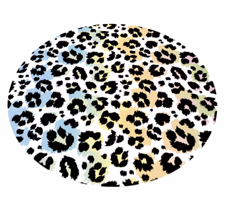 Vinyl vloerkleed dierenprint luipaardvlekken patroon - TenStickers