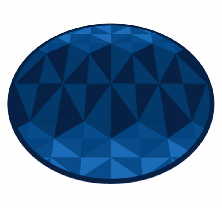 Vinyl tapijt geometrisch rond design - TenStickers