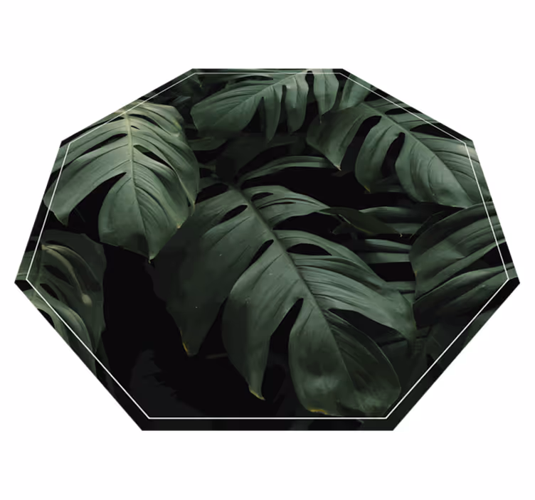 Tropisch bladmotief vinyl tapijt bloemen en planten - TenStickers