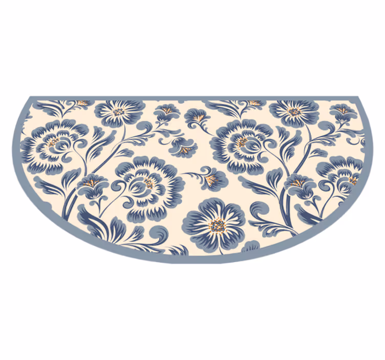 Bloemige entreeversterker vinyl tapijt bloemen en planten - TenStickers