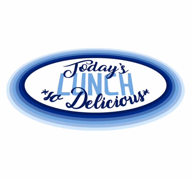 Lunch zo lekker vinyl tapijt zinnen en teksten - TenStickers
