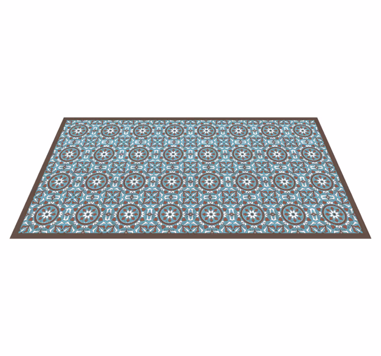 Vinyl tapijt tegels ornate patroon - TenStickers