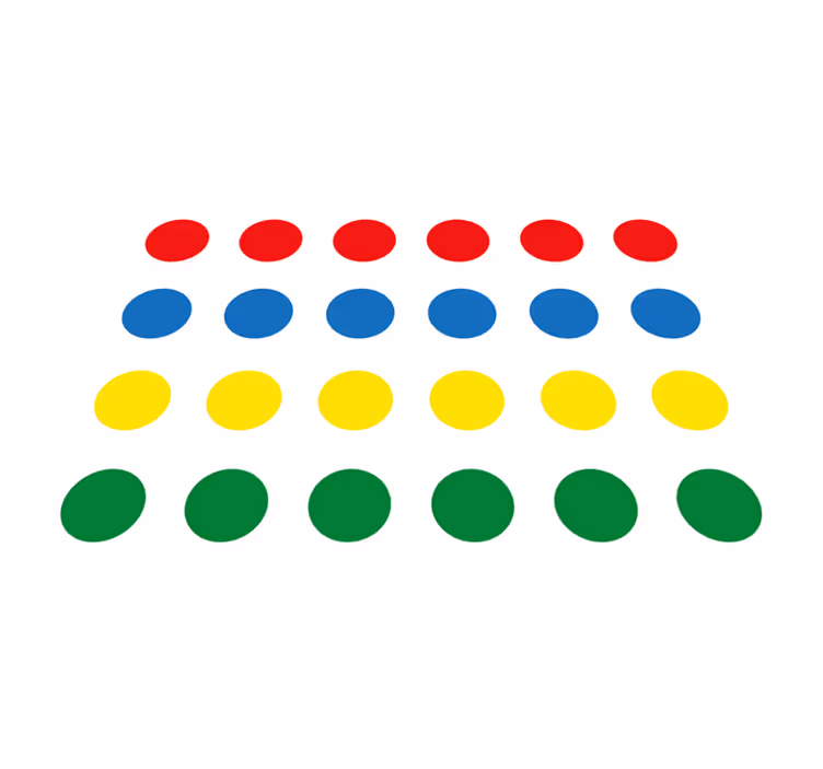 Cirkelvormige patronen vinyl tapijt spel - TenStickers