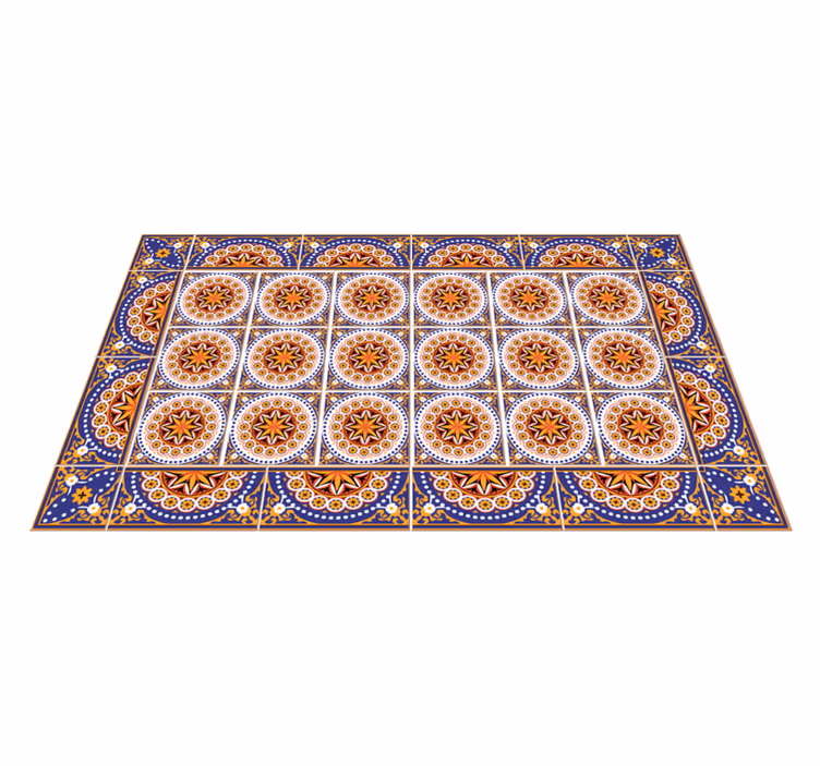 Mandala mozaïekpatroon vinyl tapijt tegels - TenStickers